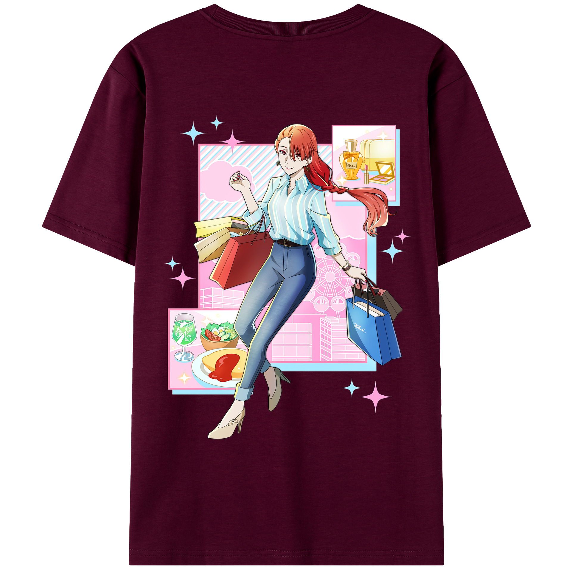 （画像用） 文豪ストレイドッグス Bungo Stray Dogs レディース半袖Tシャツ(バックプリント)